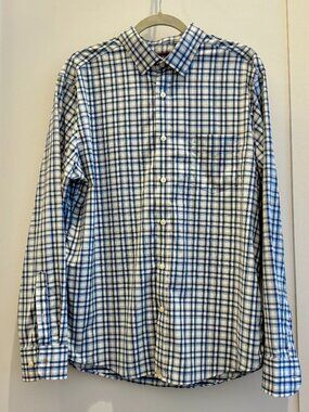 UNTUCKit Sardinia Slim Fit Button-Up Shirt – Blue Plaid (XL)